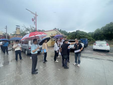 副執行長陳怡帆會勘雲林虎尾福安宮新廟預定地周邊環境改善與景觀綠美化規劃