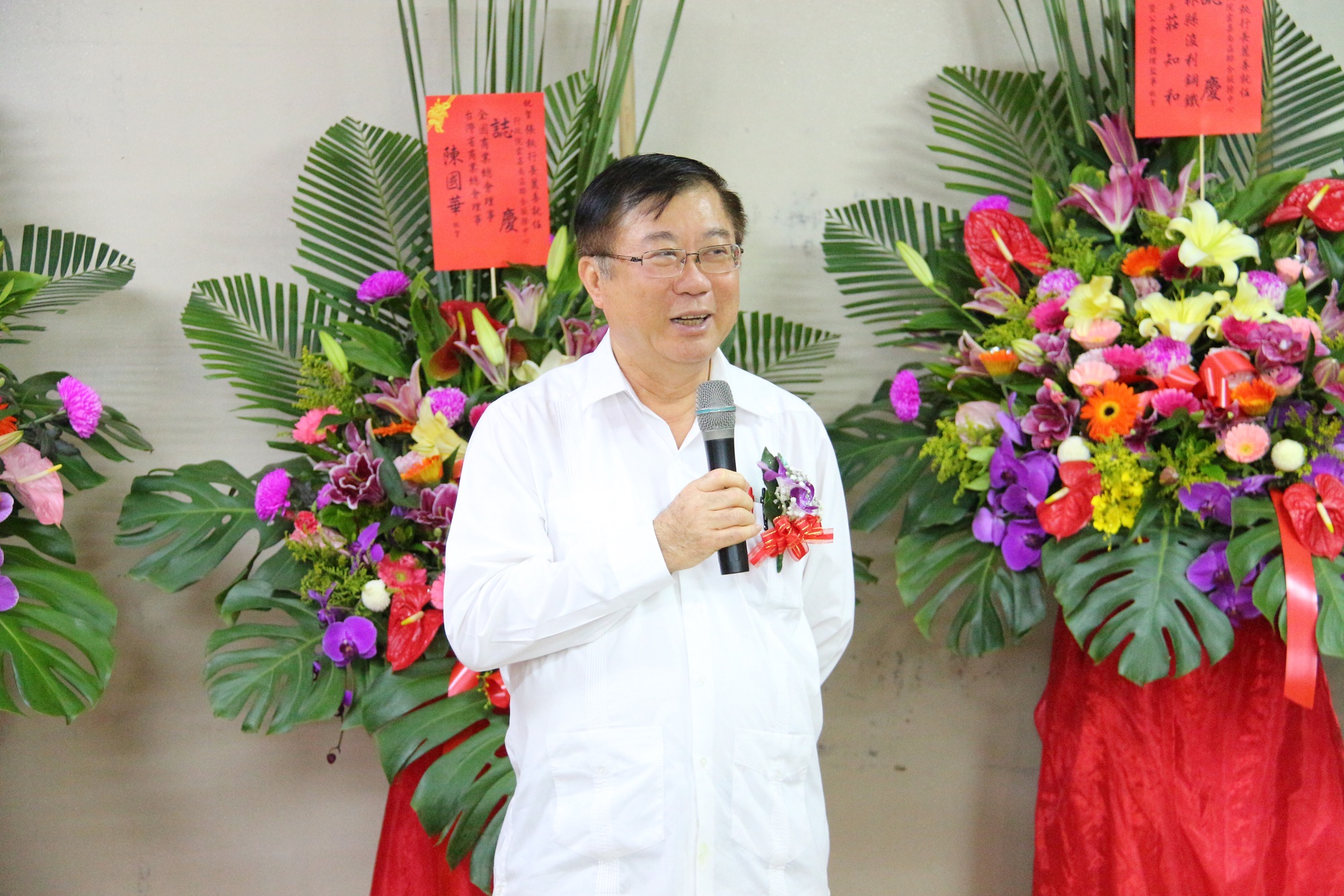行政院雲嘉南中心主任陳保基致詞祝賀