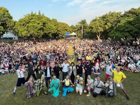 「2023雲林巾彩耕地藝術節」精彩閉幕，吸睛大型毛巾動物玩偶落腳虎尾鎮立幼兒園