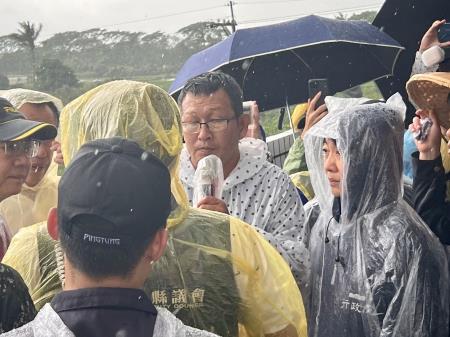 李副執行長及陳副執行長陪同院長視察嘉義、雲林颱風災情