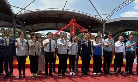 副執行長陳怡帆陪同行政院長卓榮泰前往雲林縣虎尾糖廠出席「安慶圳大排虎尾糖廠段排水路治理工程」開工祈福典禮