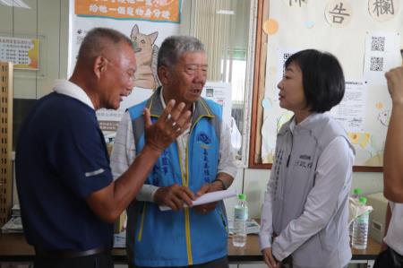 副執行長李碧菁陪同副總統蕭美琴前往嘉義縣勘災、關心養殖漁業災情及慰問台電人員