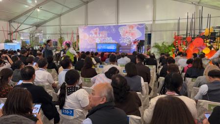 執行長劉米山及副執行長陳怡帆陪同總統賴清德前往台南出席臺灣國際蘭展暨花卉科技展開幕3