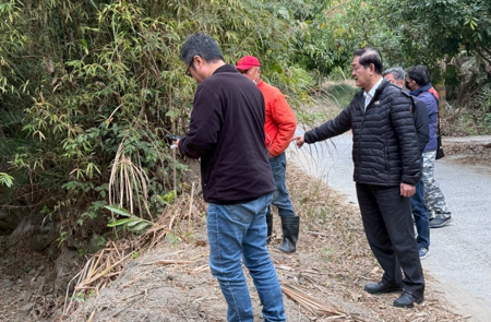 執行長劉米山前往臺南市東山區會勘南勢野溪治理工程與嶺南里崎頭山坑溝施設工程2