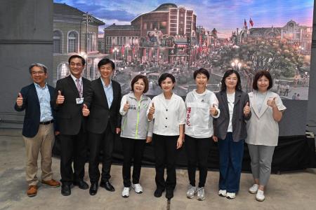 劉執行長陪同鄭副院長前往臺南市鹽水區視察「岸內糖廠影視基地」