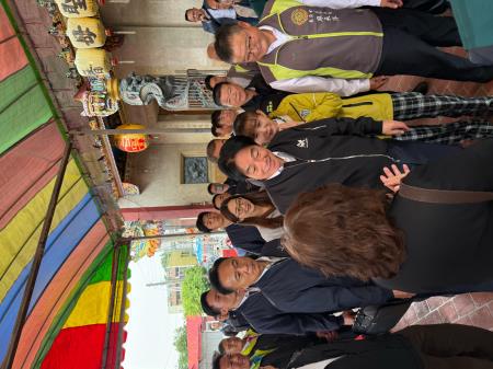 副執行長陳怡帆陪同賴清德總統參加雲林縣「西螺吳厝朝興宮」參香祈福暨致贈匾額「慈雲吐澤」