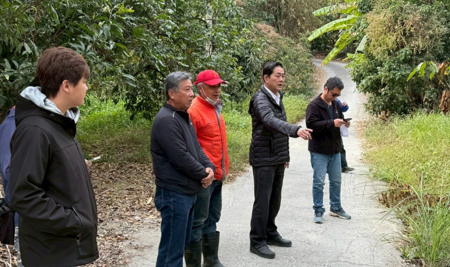 執行長劉米山前往臺南市東山區會勘南勢野溪治理工程與嶺南里崎頭山坑溝施設工程1