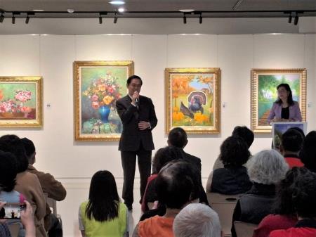 執行長劉米山出席「善新藝揚」許龍和師生聯展